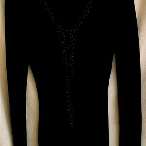 Black beaded GUESS COLLECTION cardigan size medium